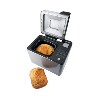 Verschiedene Brotsorten aus dem Brotbackautomat: Vollkorn, Weißbrot und Roggen